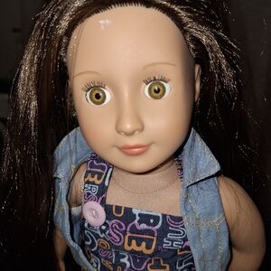 Our Generation 18inch Doll with Brown Hair& Unique Eyes